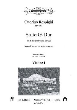 Ottorino Respighi Notenblätter Suite G-Dur