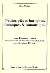 Notenblätter Petites pièces baroques. classiques et romantiques