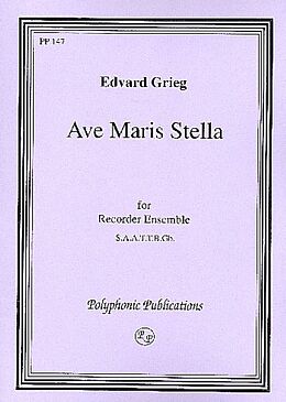 Edvard Hagerup Grieg Notenblätter Ave Maria Stella