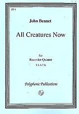 John Bennett Notenblätter All Creatures now