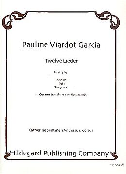 Pauline Viardot-García Notenblätter 12 Lieder