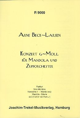 Arne Beck-Larsen Notenblätter Konzert g-Moll