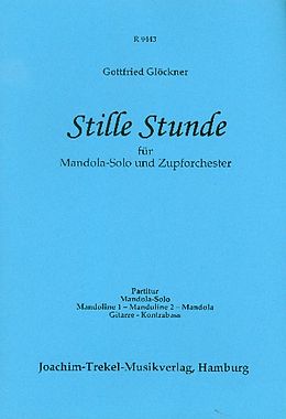 Gottfried Glöckner Notenblätter Stille Stunde