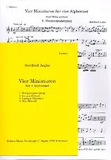  Notenblätter 4 Miniaturen