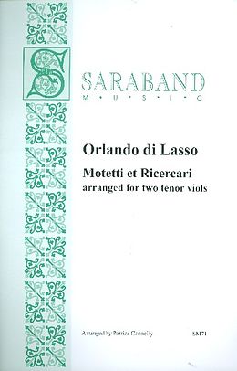Orlando di Lasso Notenblätter Motetti et ricercari