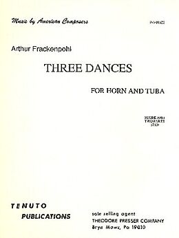 Arthur Frackenpohl Notenblätter 3 Dances
