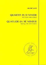 Rudolf Matz Notenblätter Quartet in d Minor