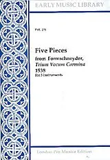  Notenblätter 5 Pieces from Formschneiyder