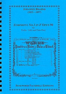 Johannes Brahms Notenblätter Sinfonie F-Dur Nr.3 op.90