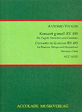 Antonio Vivaldi Notenblätter Konzert g-Moll RV495