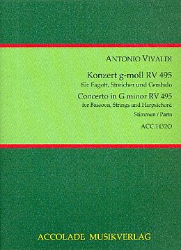 Antonio Vivaldi Notenblätter Konzert g-Moll RV495