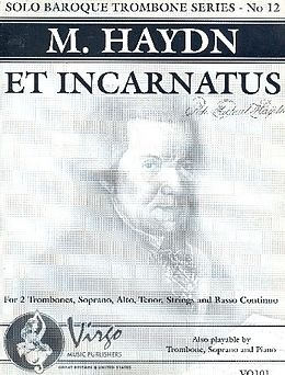 Johann Michael Haydn Notenblätter Et incarnatus for 2 trombones, soprano
