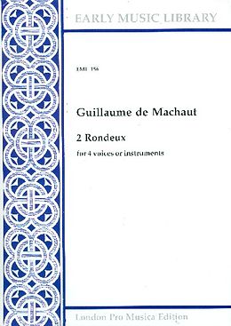 Guillaume de Machaut Notenblätter 2 Rondaux