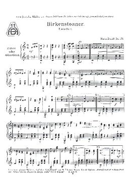 Hans Dondl Notenblätter Birkenstoana op.178