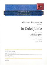Michael Praetorius Notenblätter In dulcio jubilo