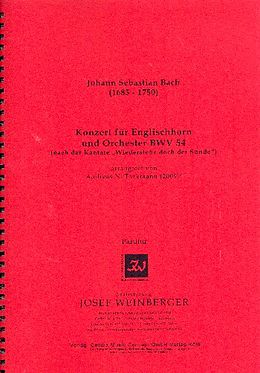 Johann Sebastian Bach Notenblätter Konzert BWV54
