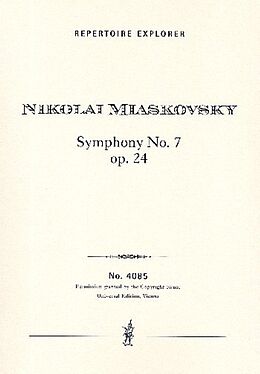 Nikolai Miaskovsky Notenblätter Sinfonie D-Dur Nr.7 op.24