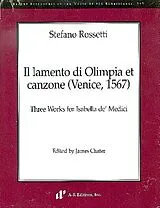 Stefano Rossetti Notenblätter Il lamento di Olimpia et canzone