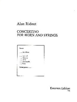 Alan Ridout Notenblätter Concerto