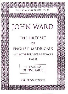 John Ward Notenblätter English Madrigals first Set - The Songs of five Parts