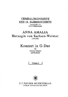 Anna Amalia von Sachsen-Weimar Notenblätter Konzert G-Dur