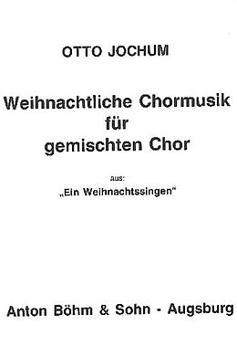  Notenblätter Weihnachtliche Chormusik