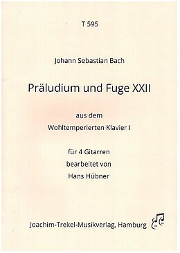 Johann Sebastian Bach Notenblätter Präludium und Fuge XXII BWV867