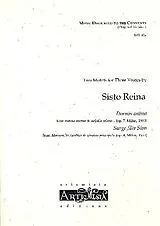 Fra Sisto Reina Notenblätter 2 Motets
