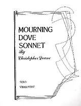 Christopher Deane Notenblätter Mourning Dove Sonnet