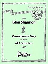 Glen Shannon Notenblätter Canterbury Trio