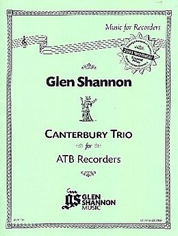 Glen Shannon Notenblätter Canterbury Trio
