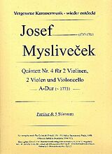 Josef Myslivecek Notenblätter Quintett A-Dur nr.4
