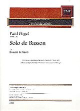 Paul Puget Notenblätter Solo de Bassoon