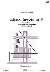 Norbert Feibel Notenblätter Missa brevis F-Dur