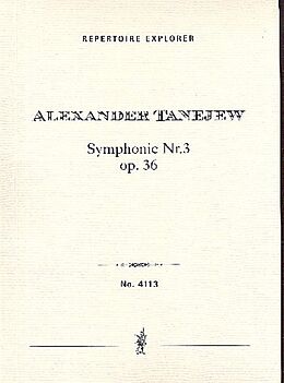 Sergej Tanejew Notenblätter Sinfonie Nr.3 op.36