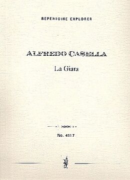 Alfredo Casella Notenblätter La giara