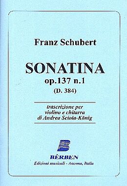 Franz Schubert Notenblätter Sonatine op.137,1
