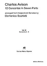 Charles Avison Notenblätter 12 Concertos in 7 Parts vol.3 (nos.5-6)
