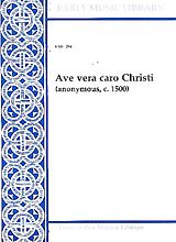 Anonymus Notenblätter Ave vera caro Christi