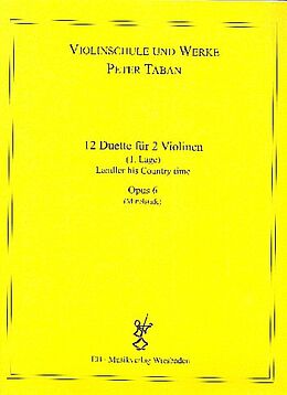 Peter Taban Notenblätter 12 Duette op.6 Band 1