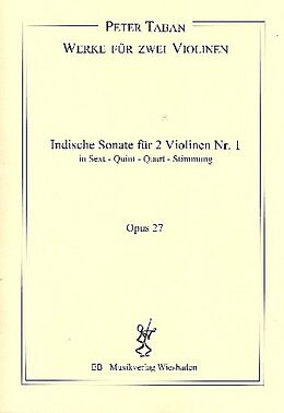 Peter Taban Notenblätter Indische Sonate Nr.1 op.27