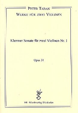 Peter Taban Notenblätter Klezmer-Sonate Nr.1 op.31