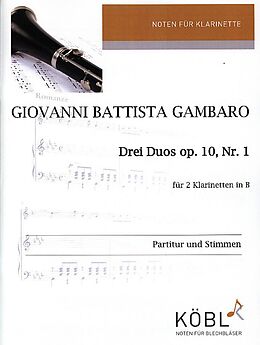 Giovanni Battista Gambaro Notenblätter Duo op.10,1