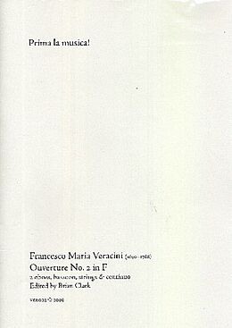 Francesco Maria Veracini Notenblätter Ouverture in F Major no.2