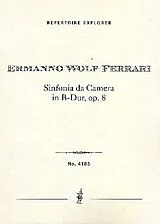 Ermanno Wolf-Ferrari Notenblätter Sinfonia da camera B-Dur op.8