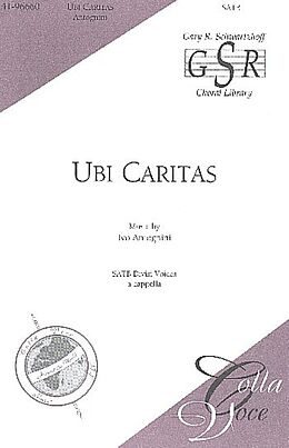 Ivo Antognini Notenblätter Ubi Caritas