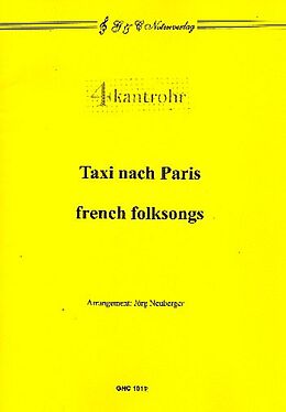  Notenblätter Taxi nach Paris und French Folksongs