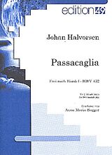 Johann August Halvorsen Notenblätter Passacaglia nach Händel HWV432