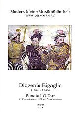Diogenio Bigaglia Notenblätter Sonate G-Dur Nr.1