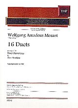 Wolfgang Amadeus Mozart Notenblätter 16 Duets